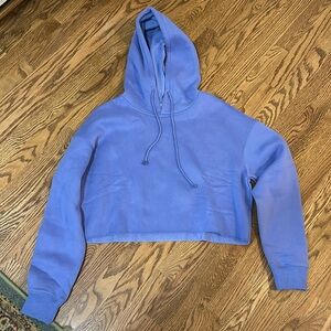 Periwinkle Cropped Hoodie